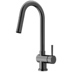 Gramercy Single-Handle Pull-Down Sprayer Kitchen Faucet In Matte Black 8 Gramercy Single-Handle Pull-Down Sprayer Kitchen Faucet In Matte Black -Pro House Shop 512d3c6580bfa4044c8cf5670197a650 1800x1800