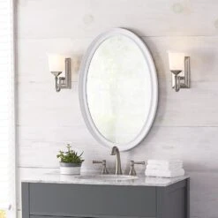 21 In. W X 31 In. L Framed Fog Free Wall Mirror In White -Pro House Shop 51bca3e66c0f4cc271586a34d2a985c6 1800x1800