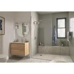 HydroRoller Massage 3-Spray 7.5 In. Dual Handheld Shower Head With Body Spray In Spot Resist Brushed Nickel -Pro House Shop 51cc17ecbd111c18dc8c35b1457638d9 1800x1800