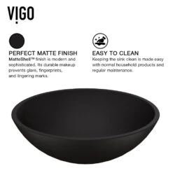 VIGO Black Round Cavalli MatteShell Glass Bathroom Vessel Sink -Pro House Shop 52c5be3514738b1e7d064c9aa388aa7e 1800x1800