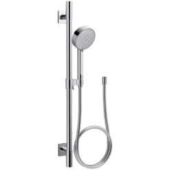 Awaken 4-Spray Multifunction Deluxe Wall Bar Shower Kit With Hand Shower In Polished Chrome