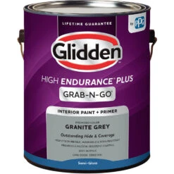 Glidden High Endurance Plus Grab-N-Go Semi-Gloss Interior Paint & Primer, Granite Gray, 1 Gallon -Pro House Shop 5dcff201 ad80 43b1 9c95 d3131aa02fa8 1.596f696d0d21f611b34eba98e14803f1 1800x1800