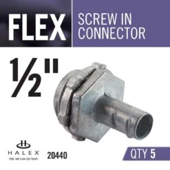 1/2 In. Flexible Metal Conduit (FMC) Screw-In Connector (5-Pack) -Pro House Shop 5ed9bf8dec78507c35548fea5d7fda01 1800x1800