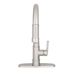 Allentown Single-Handle Pull-Down Sprayer Kitchen Faucet With Soap In SpotShield Stainless -Pro House Shop 60637e81de988efd94567a994f781ed2 1800x1800