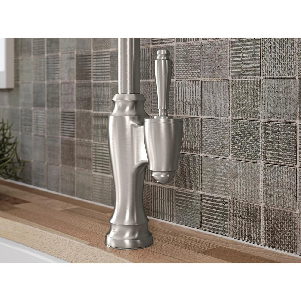 Arsdale Single-Handle Pull-Down Sprayer Kitchen Faucet With Soap/Lotion Dispenser In Vibrant Stainless 8 Arsdale Single-Handle Pull-Down Sprayer Kitchen Faucet With Soap/Lotion Dispenser In Vibrant Stainless - Image 6