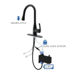 Motion Activated Single-Handle Pull-Down Sprayer Kitchen Faucet In Matte Black -Pro House Shop 619239737338631d1d42591ecab2fa1d 1800x1800