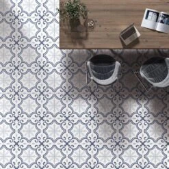 Merola Tile Lacour Artic Encaustic 9-3/4 In. X 9-3/4 In. Porcelain Floor And Wall Tile (11.11 Sq. Ft. / Case) -Pro House Shop 62b32428823f05ac991fbbb9a4d308a3 1800x1800