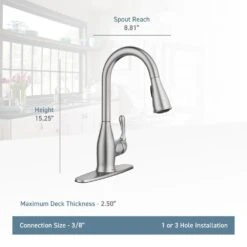 Kaden Single-Handle Pull-Down Sprayer Kitchen Faucet With Reflex And Power Clean In Chrome 16 Kaden Single-Handle Pull-Down Sprayer Kitchen Faucet With Reflex And Power Clean In Chrome -Pro House Shop 62d1858523212dd672b95073282e74cb 1800x1800