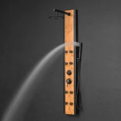 57 In. 8-Jet Multifunction Shower Panel System With Adjustable Rainfall Shower Head And Handheld Shower Head -Pro House Shop 65686490f1ce40c0c0fc7842560ed791 1800x1800