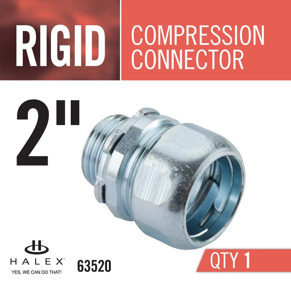 2 In. Rigid Threadless Compression Conduit Connector 6 2 In. Rigid Threadless Compression Conduit Connector - Image 4