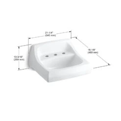 KOHLER Soho Wall-Mount Vitreous China Bathroom Sink In White With Overflow Drain -Pro House Shop 6e65f064a60ca010870c7ef7aea11381 1800x1800