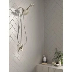 HydroRoller Massage 3-Spray 7.5 In. Dual Handheld Shower Head With Body Spray In Spot Resist Brushed Nickel -Pro House Shop 6e98e322a23c496f2a2a6448341f59c8 1800x1800