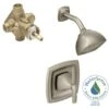 Voss Single-Handle 1-Spray Posi-Temp Shower Faucet Trim Kit With Valve In Brushed Nickel (Valve Included)