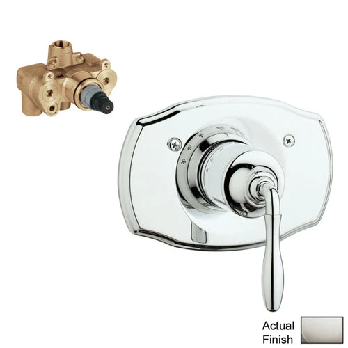 GROHE Brushed Nickel Lever Shower Handle 3 GROHE Brushed Nickel Lever Shower Handle
