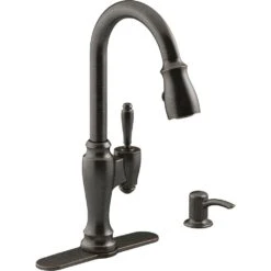 Arsdale Single-Handle Pull-Down Sprayer Kitchen Faucet With Soap/Lotion Dispenser In Vibrant Stainless 18 Arsdale Single-Handle Pull-Down Sprayer Kitchen Faucet With Soap/Lotion Dispenser In Vibrant Stainless -Pro House Shop 7403b57f27017c0a77f27b8aae6e8ff4 1800x1800