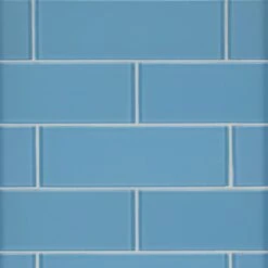 MSI Royal Azure 3 In. X 6 In. X 8mm Glossy Glass Blue Subway Tile (1 Sq. Ft. / Case)