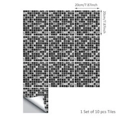 Goory 10Pcs Mosaic Pattern Waterproof Wall Tile Stickers Peel And Stick Tile Kitchen Backsplash Wallpaper Sticker 15x15cm/20x20cm -Pro House Shop 75771b68 3c58 4845 8cc1 7899fe76d924 1.496bf68e05e325aae7e2b56f9ac041e2 eff8be4b 3707 403a 928c 40fa6bc3abc8 1800x1800