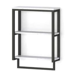 Style Selections Matte Black 2-Tier Composite Wall Mount Bathroom Shelf -Pro House Shop 764053535215xl 1800x1800
