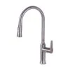 8.27 In. Single-Handle Pull-Down Sprayer Kitchen Faucet In Brushed Nickel