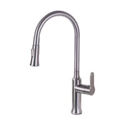 8.27 In. Single-Handle Pull-Down Sprayer Kitchen Faucet In Brushed Nickel
