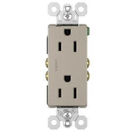 Legrand Radiant Nickel 15-Amp Decorator Tamper Resistant Residential Outlet 3 Legrand Radiant Nickel 15-Amp Decorator Tamper Resistant Residential Outlet