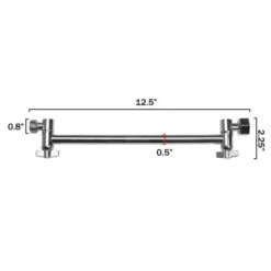 AKDY 12.5-in Chrom Bathtub/Shower Shower Arm 7 AKDY 12.5-in Chrom Bathtub/Shower Shower Arm -Pro House Shop 810764021728xl 1800x1800