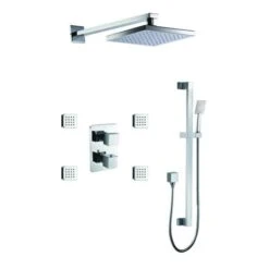 ALFI Brand Polished Chrome 4-Spray Shower Bar System -Pro House Shop 811413028884xl 1800x1800