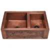 MR Direct 33.25-in X 22.25-in Copper Double Offset Bowl Tall (8-in Or Larger) Drop-In Apron Front/Farmhouse Commercial/Residential Kitchen Sink -Pro House Shop 817299012627 1800x1800