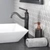 Jacuzzi Abri Oil Rubbed Bronze 1-handle Vessel WaterSense Bathroom Sink Faucet With Drain