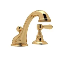 Rohl Country Bath Tuscan Brass 2-handle Widespread Bathroom Sink Faucet With Drain -Pro House Shop 824438194403 09247158 1800x1800
