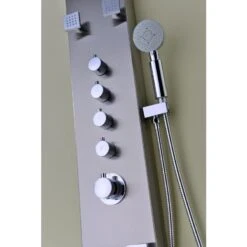 ANZZI Echo Series Brushed 4-Spray Shower Panel System (Valve Included) -Pro House Shop 848308072981 09064338 1800x1800
