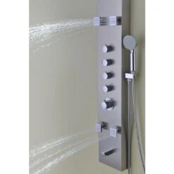 ANZZI Echo Series Brushed 4-Spray Shower Panel System (Valve Included) -Pro House Shop 848308072981 09064341 1800x1800