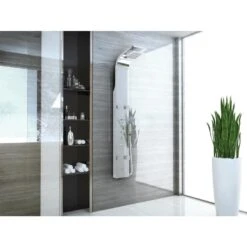 ANZZI Echo Series Brushed 4-Spray Shower Panel System (Valve Included) -Pro House Shop 848308072981 09064343 1800x1800