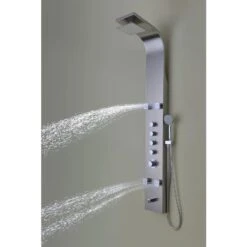 ANZZI Echo Series Brushed 4-Spray Shower Panel System (Valve Included) -Pro House Shop 848308072981 09064346 1800x1800
