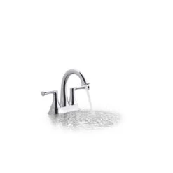KOHLER Lilyfield Brushed Nickel 2-Handle 4-in Centerset WaterSense Bathroom Sink Faucet With Drain -Pro House Shop 885612574626 08550006 1800x1800