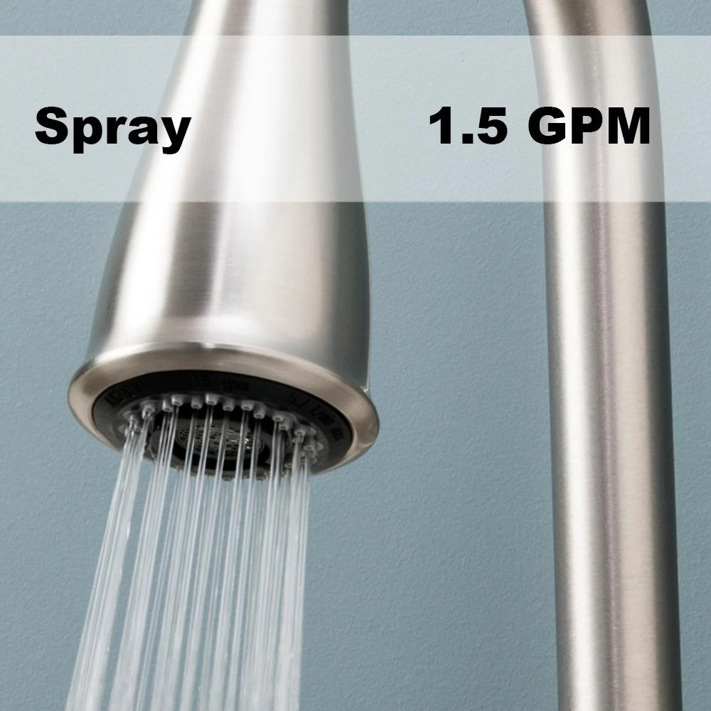 Kaden Single-Handle Pull-Down Sprayer Kitchen Faucet With Reflex And Power Clean In Chrome 12 Kaden Single-Handle Pull-Down Sprayer Kitchen Faucet With Reflex And Power Clean In Chrome - Image 10