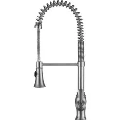 Bastion Single Handle Standard Kitchen Faucet In Brushed Nickel -Pro House Shop 9996fd6c34d5f05cee1d2445df168906 1800x1800