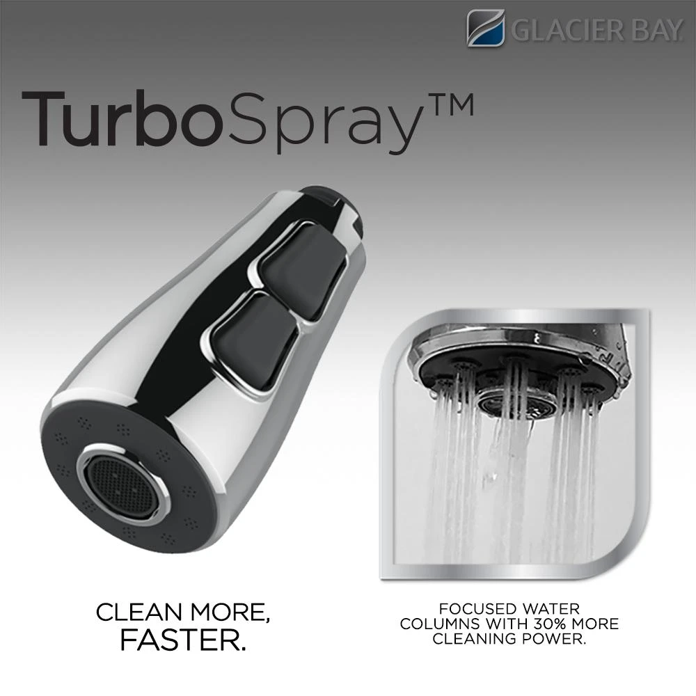 Fairhurst Single-Handle Pull-Down Sprayer Kitchen Faucet With TurboSpray And FastMount In Stainless Steel 5 Fairhurst Single-Handle Pull-Down Sprayer Kitchen Faucet With TurboSpray And FastMount In Stainless Steel - Image 3