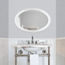 21 In. W X 31 In. L Framed Fog Free Wall Mirror In White -Pro House Shop 9cf30be5a68c7f2fd34a9f38fc04061d 1800x1800
