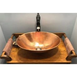 Premier Copper Products Oval Wired Rim Hammered Copper Vessel Sink In Polished Copper -Pro House Shop 9d393dc45ee7789379cbcad4d0f3b7cd 1800x1800