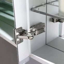 Spazio 24 In. W X 30 In. H Recessed Or Surface Mount Medicine Cabinet With LED Lighting, Mirror Defogger And Left Hinge -Pro House Shop 9e146873d75b7b476d4f189b73a828d8 1800x1800