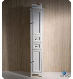 Fresca Oxford 14"W X 16"D X 68"H Antique White Linen Cabinet -Pro House Shop FST2060AW 3 1800x1800