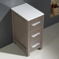 Fresca Torino 12"W X 18"D X 28"H Gray Oak Linen Cabinet -Pro House Shop FST6212GO 2 1800x1800