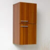 Fresca 13"W X 12"D X 27"H Teak Linen Cabinet 1 Fresca 13"W X 12"D X 27"H Teak Linen Cabinet -Pro House Shop FST8091TK 1 1800x1800