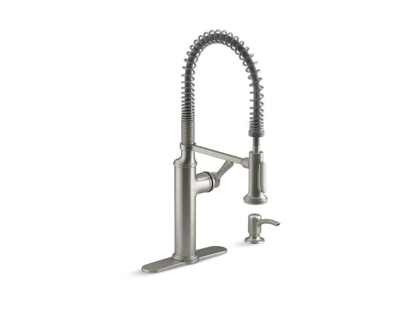 KOHLER Sous Pro-Style Single-Handle Pull-Down Sprayer Kitchen Faucet In Vibrant Stainless 3 KOHLER Sous Pro-Style Single-Handle Pull-Down Sprayer Kitchen Faucet In Vibrant Stainless