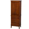 Wyndham Collection Hatton 24"W X 16"D X 71"H Light Chestnut Linen Cabinet -Pro House Shop WC 1616 LT CL 1800x1800