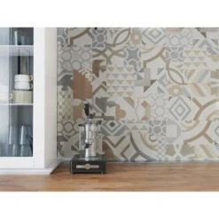 TrafficMASTER Geometry 18 In. X 18 In. Luxury Vinyl Tile Peel And Stick Wall (18 Sq. Ft. / Case) -Pro House Shop a1142439d12e5918c6280dd756941a1c 1800x1800