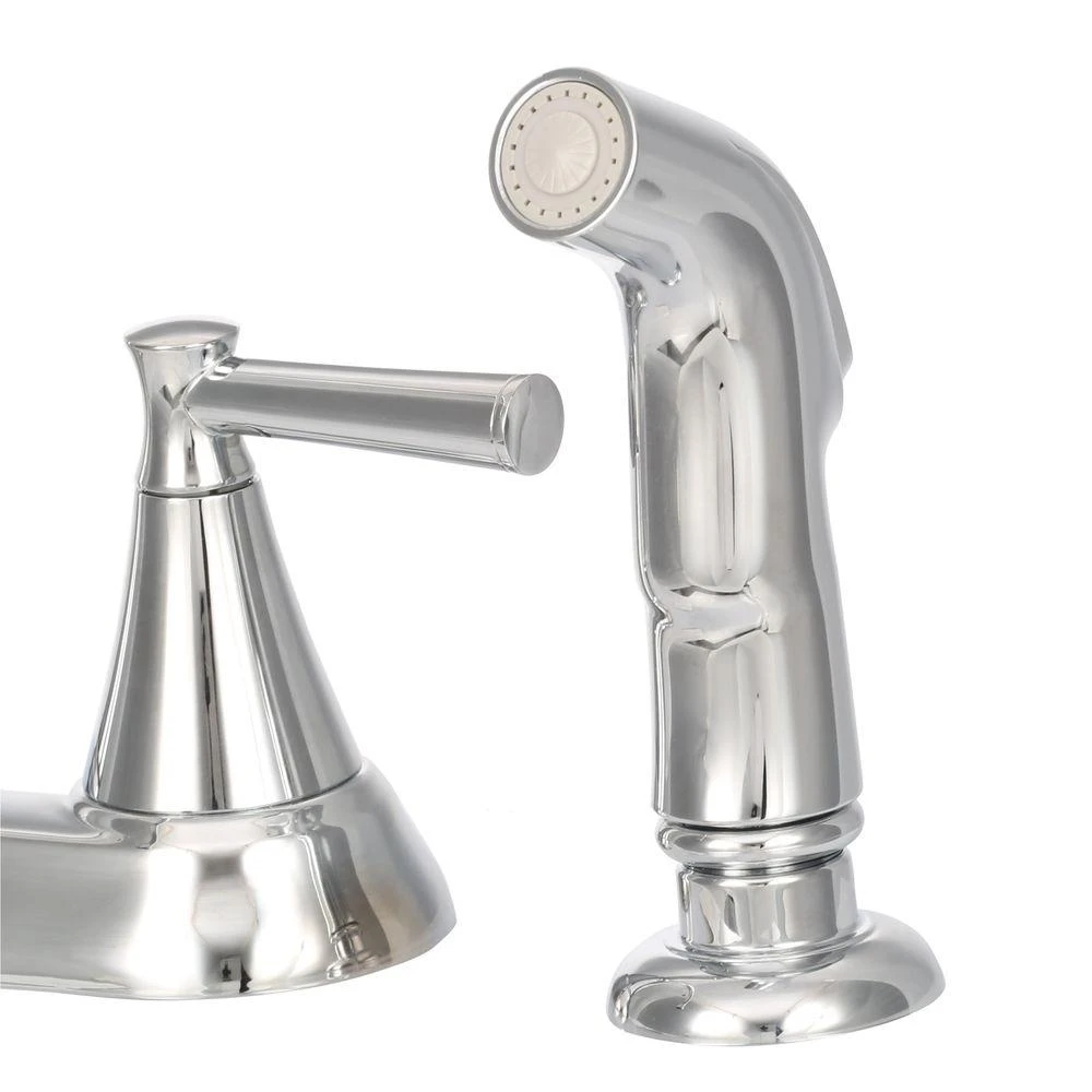 Cantara High-Arc 2-Handle Standard Kitchen Faucet With Side Sprayer In Polished Chrome 8 Cantara High-Arc 2-Handle Standard Kitchen Faucet With Side Sprayer In Polished Chrome - Image 6