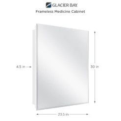 23-5/8 In. X 30 In. Recessed Or Surface Mount Beveled Frameless Medicine Cabinet -Pro House Shop a41847ce5f78f62bf7f97c963013cbaf 1800x1800
