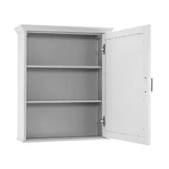 Ashburn 23 In. W X 28 In. H X 8 In. D Framed Surface-Mount Bathroom Medicine Cabinet In White -Pro House Shop a5c38f9acd23bfb4979737bc1c1ee60a 1800x1800